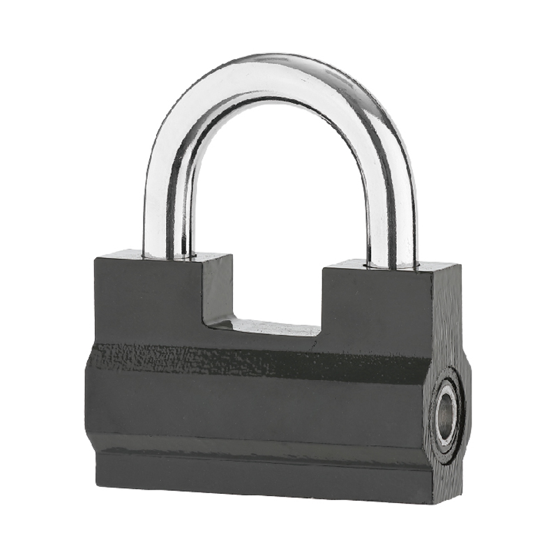 Black Practical Special-shaped A Type Iron Padlock