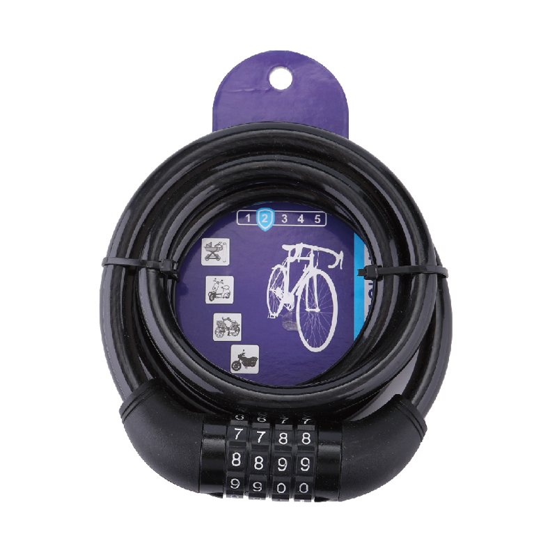 Cable Cover PVC Bike Combination Padlock
