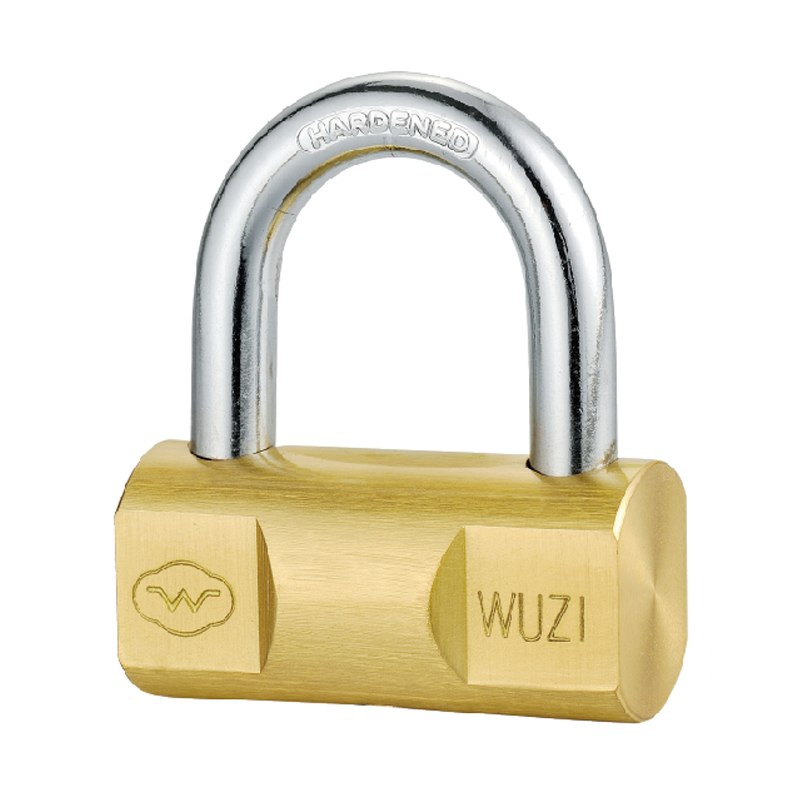 Flat Key Hammer Type Brass Padlock