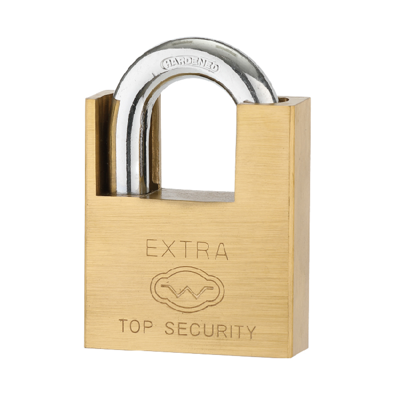 Brass Square Type Shackle Protected Vane Padlock